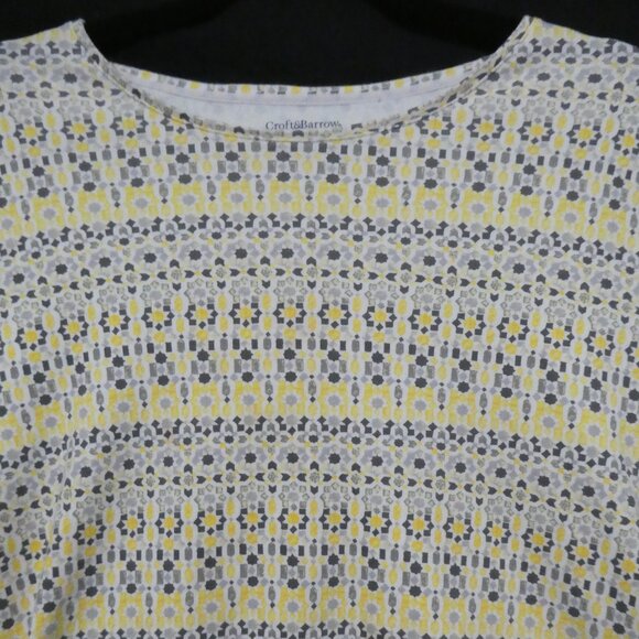 CROFT & BARROW Classic Tee | large | Patterned Short Sleeve Top - Picture 4 of 16